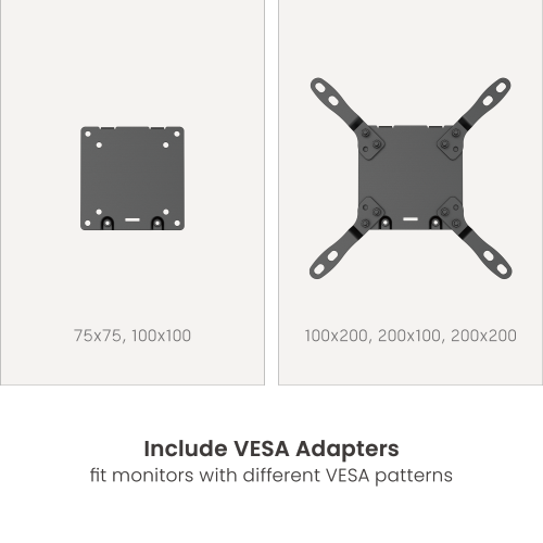 Superstarker Monitorarm mit Gasfeder und USB-A- sowie USB-C-Anschlüssen – Maximal 57 Zoll