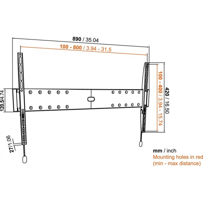 Vogel's BASE 05 L feste TV-Halterung für Bildschirme bis zu 80 Zoll