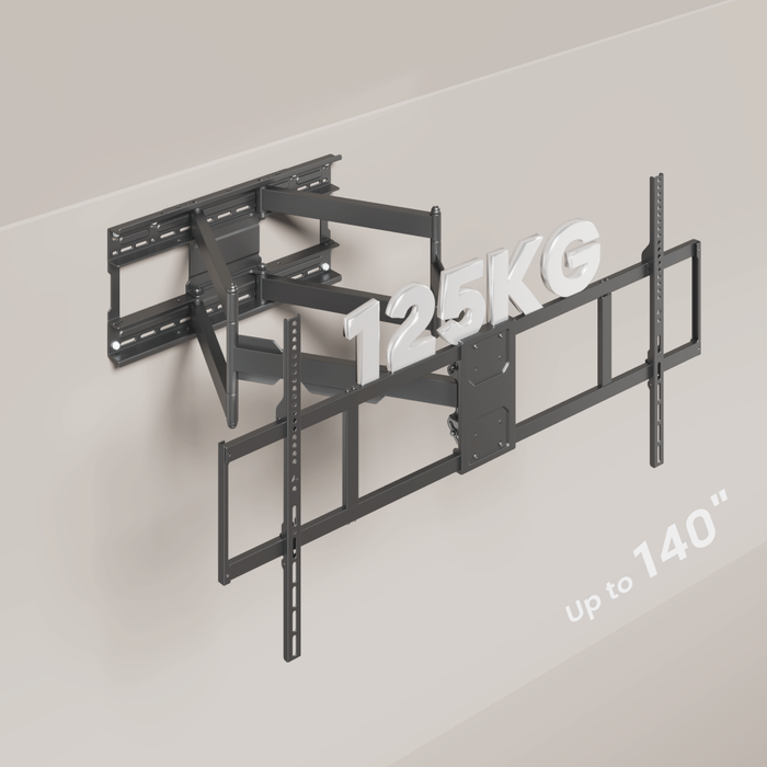Ultra Heavy-Duty TV Wandhalterung bis 140 Zoll | Full Motion | 125 kg | VESA 1200x900