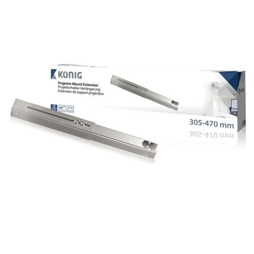 Projectorbeugel verlenger 305-470 mm zilver