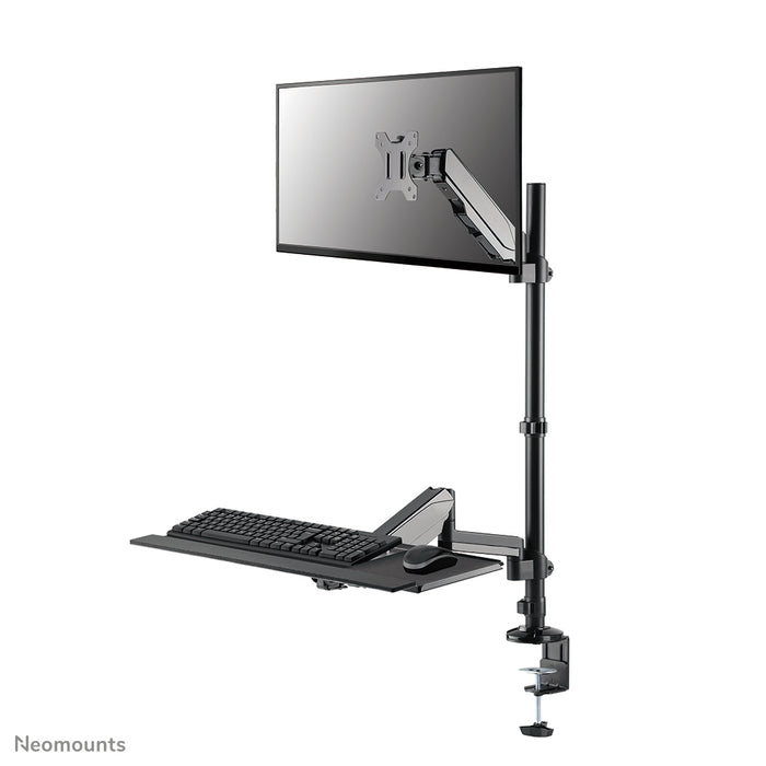 Neomounts DS90-325BL1 Zit-sta werkstation bureau 17-32" - gasveer – productaanzicht