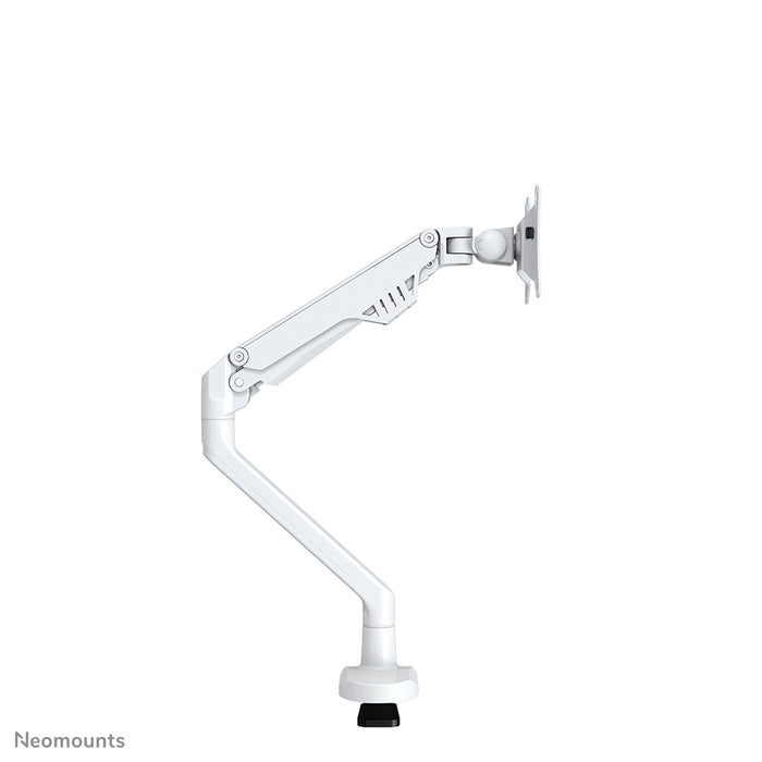 FPMA-D750WHITE2 ist eine Tischhalterung mit Gasfeder für Flachbildschirme bis zu 32 Zoll (81 cm).