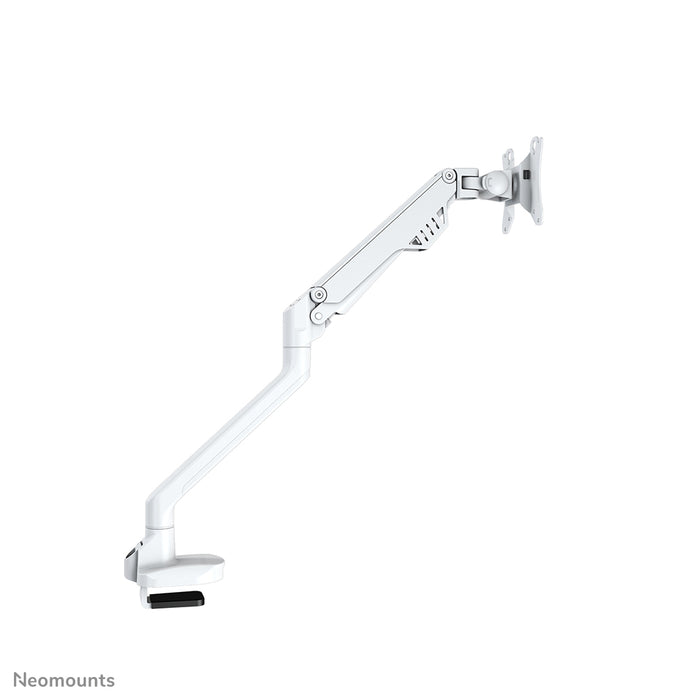 FPMA-D750WHITE2 ist eine Tischhalterung mit Gasfeder für Flachbildschirme bis zu 32 Zoll (81 cm).
