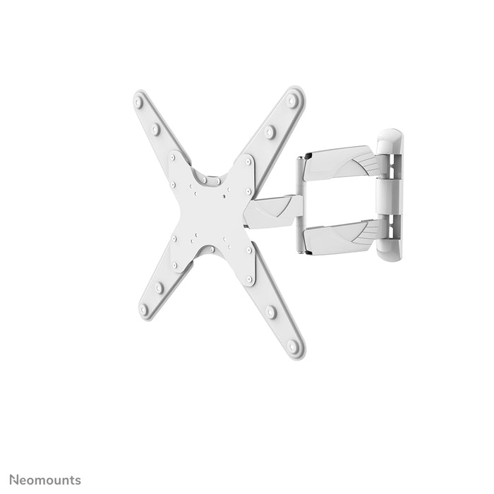 NM-W440WHITE ist eine Wandhalterung mit 3 Drehpunkten für Flachbildschirme bis zu 55 Zoll (140 cm).