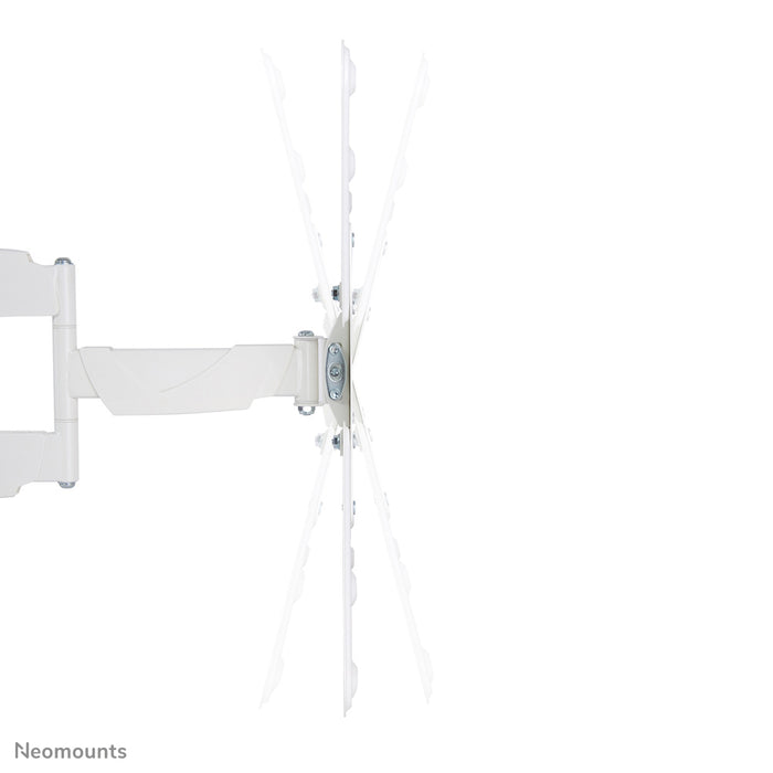 NM-W440WHITE ist eine Wandhalterung mit 3 Drehpunkten für Flachbildschirme bis zu 55 Zoll (140 cm).