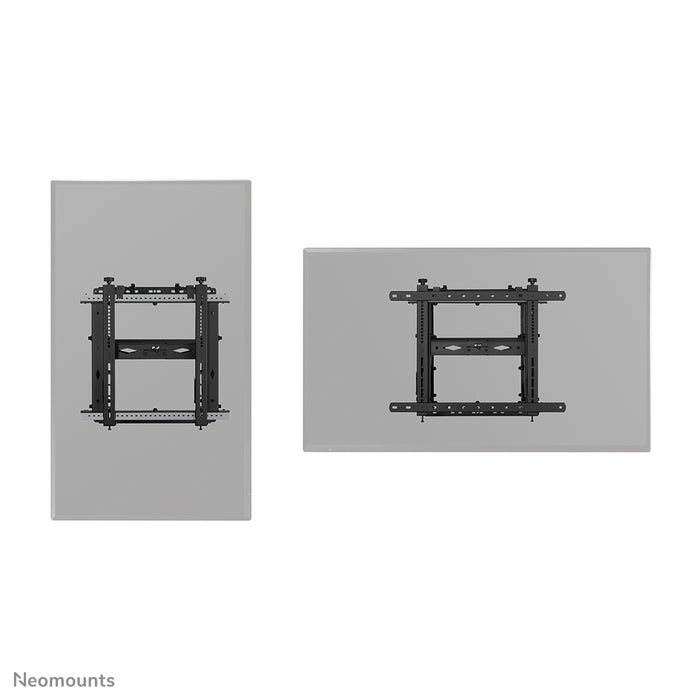 WL95-900BL16 Push-to-Pop-Out-Videowandhalterung für 45-75-Zoll-Bildschirme – Schwarz