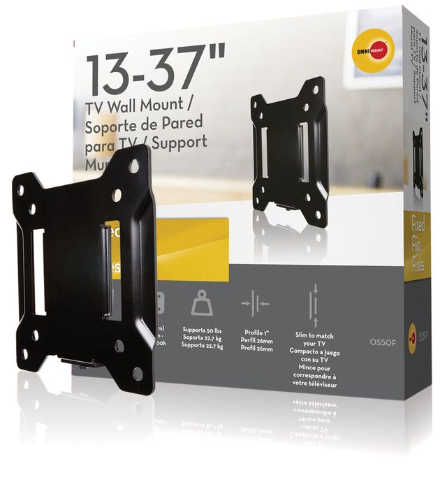 Feste TV-Wandhalterung für Bildschirme bis max. 37