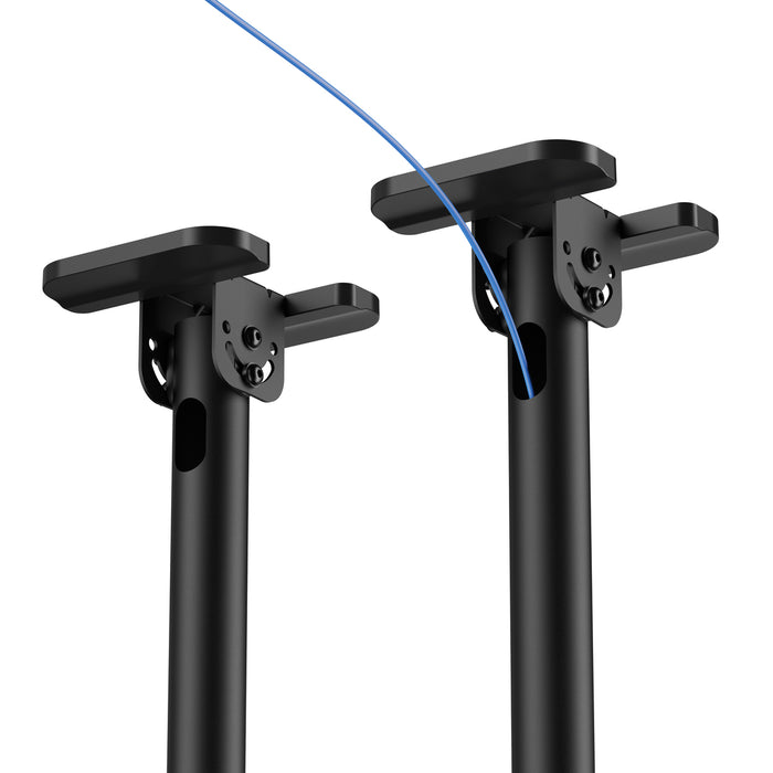 Heavy Duty XL Deckenhalterung mit Doppelrohr 60-120 Zoll und 120kg Tragkraft