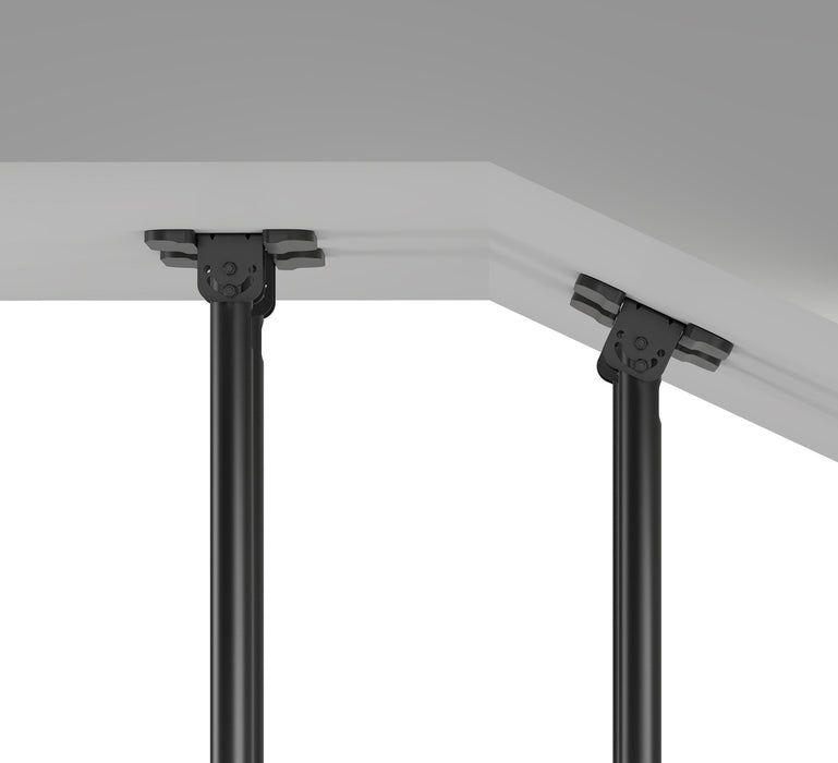 Heavy Duty XL Deckenhalterung mit Doppelrohr 60-120 Zoll und 120kg Tragkraft