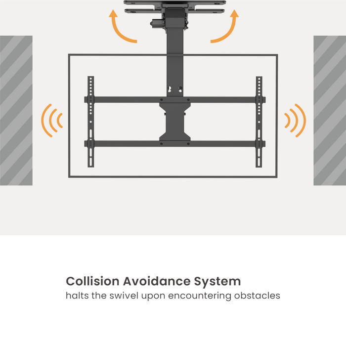 Wolff Mount Elektrische Deckenhalterung für TV bis 86 Zoll | 45 kg | VESA 800x400