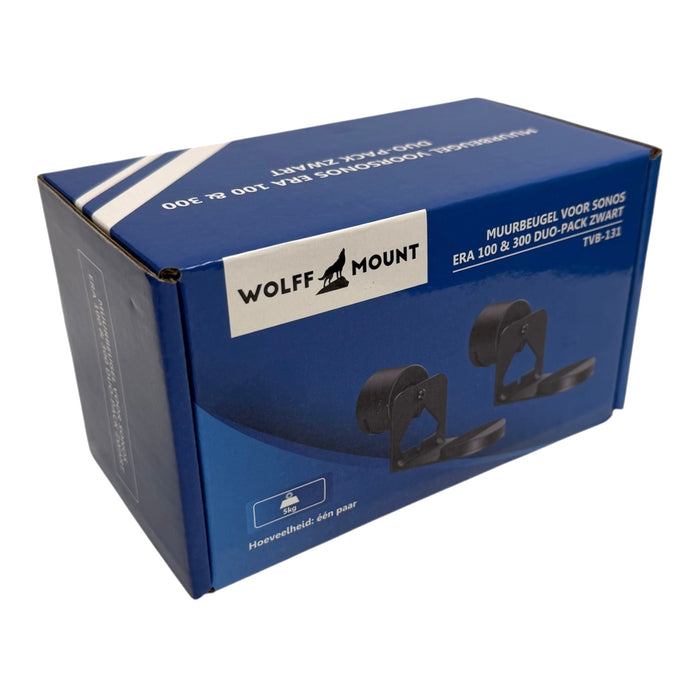 Wolff Wandhalterungen für Sonos Era 100 &amp; Era 300 – Doppelpack Schwarz