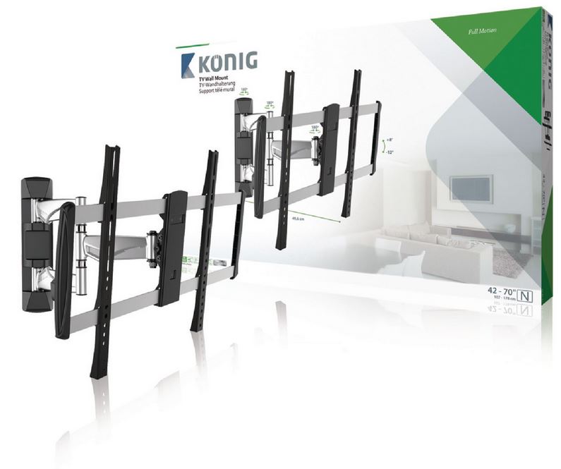TV-Wandhalterung dreh- und neigbar für Bildschirme bis 70 Zoll